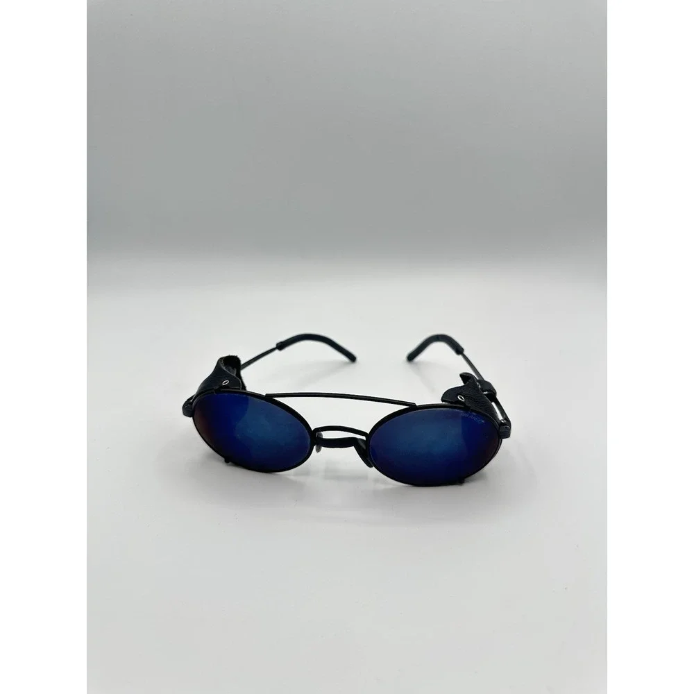 Julbo Micropore GT Zeis Glacier Sunglasses Blue Mirror Black Leather Shields